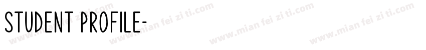 student profile字体转换
